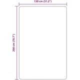 vidaXL Čupavi tepih s visokim vlaknima tamnoplavi 130x200 cm poliester | shoptok.hr