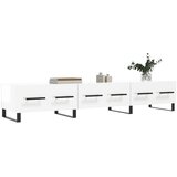 TV ormarić sjajni bijeli 150 x 36 x 30 cm od konstruiranog drva | shoptok.hr