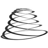 QAZQA Jeklen senčnik črn 50 cm - Spirala Cene