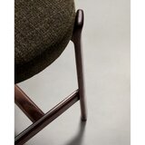 Kave Home Zelena/u tamnoj prirodnoj boji barska stolica od čvrste jeseni (visine sjedala 65 cm) Granite – | shoptok.hr