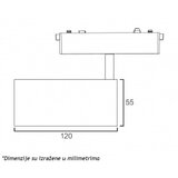 Dawn Magnetic slim reflektor LED26 - 055 18W 3000K 24° 48V DC crni | Eponuda.com