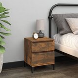  Noćni ormarići 2 kom boja dimljenog hrasta 40x35x50 cm | Eponuda.com