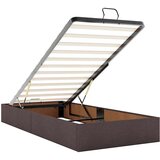 vidaXL Okvir kreveta s madracima tamnosmeđi 200x200cm tkanine | shoptok.hr