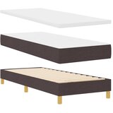  Krevet s opruga kutije Tamno smeđa 80 x 200 cm tkanina | shoptok.hr