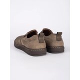 Shelvt Beige openwork loafers for men | Eponuda.ba