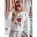 DStreet Bluza damska oversize z nadrukiem FEELME szara | Shoptok.si