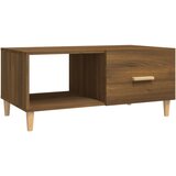 Maison Chic Klubska mizica - kavna mizica - Nizka mizica rjavi hrast 89,5x50x40 cm inženirski les, (21752941) Cene