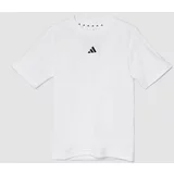 Adidas Dječja majica kratkih rukava J TR-ES T boja: bijela, s tiskom, IW0853