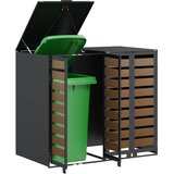  Skladištenje kanti za 3 kante Antracit 340 x 77.5 x 115.5 cm | shoptok.hr