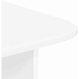  Klubska miza Visok sijaj bela 93 x 53 x 33 cm Konstruiran les, (5000120547) | Shoptok.si