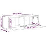  zidni ormar Siva Sonoma 60 x 31 x 29.5 cm Konstruirano drvo | shoptok.hr