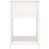  Sadilica s policom bijela 54x54x81 cm od masivne borovine | shoptok.hr