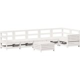  7-dijelni set vrtnih sofa bijeli od masivne borovine | shoptok.hr