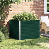  Povišena vrtna gredica 100 x 100 x 77 cm pocinčani čelik zelena | shoptok.hr