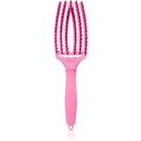 Olivia Garden Fingerbrush Boar & Nylon krtača za lase z najlonskimi in prašičjimi ščetinami Dolce Vita Pink Granita 1 kos | Shoptok.si