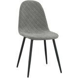  Jedilni stoli 4 kosi svetlo siv žamet, (20699504) | Shoptok.si