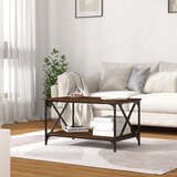  Stolić za kavu smeđi 80x50x45 cm konstruirano drvo i željezo | shoptok.hr