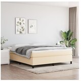  Box spring posteljni okvir krem 180x200 cm blago | Shoptok.si
