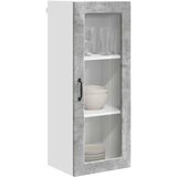  Zidni stakleni ormarić Betonski sivi 40 x 31 x 100 cm | shoptok.hr