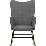  Stolica za ljuljanje od tkanine tamnosiva | shoptok.hr