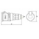 Madras doo Beograd UTIČNICA VISEĆA UKO-UTO BEMIS IP44 16A 3P+E+N 380V BC1-1505-2312 | ePonuda.com
