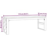  Stolić za kavu 110x35x38 cm od masivne tikovine | shoptok.hr