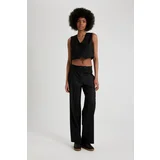 Defacto Wide Leg High Waist Standard Length Pants