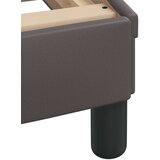 vidaXL Posteljni okvir z vzglavjem siv 90x190 cm umetno usnje | Shoptok.si