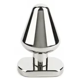 Heavy Steel Butt Plug Small Silver