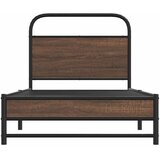  Okvir kreveta bez madraca smeđa boja hrasta 90 x 200 cm drveni | shoptok.hr