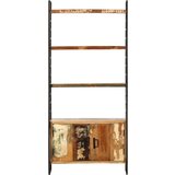 Maison Chic Knjižna omara - Knjižni regal 4-nadstropna 80x30x180 cm trden predelan les, (21725013) Cene