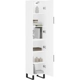  Visoka komoda bijeli 34,5x34x180 cm od konstruiranog drva | shoptok.hr
