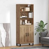 vidaXL Visok predalnik Umetni hrast 69,5 x 34 x 180 cm | Shoptok.si
