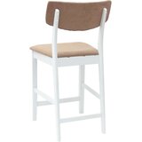  Trpezarijske stolice 2 pcs Bijelo 48 x 49 x 95 cm - Bijela i smeđa | shoptok.hr