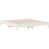 vidaXL okvir kreveta bez madraca bijeli 180x200 cm od masivne borovine | shoptok.hr