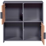 Livetastic REGAL 77/77/30 cm antracit, hrast artisan | Shoptok.si
