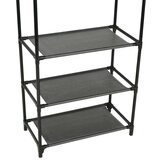  Za odjeću od čelika i netkane tkanine 55x28 5x175 cm crni | shoptok.hr