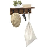  Vješalica za kapute na zidu Dimljeni hrast 40 x 10,5 x 10,5 cm | shoptok.hr