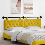  Držeće uzglavlje Zidne Žuta 170 x 55 x 7 cm Baršun - Žuta 160 cm bez LED | shoptok.hr