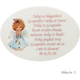  Unikatne slike z Angelom in blagoslovom – Darilo za birmo, prvo obhajilo – 2. Moder angel – 15017 | Shoptok.si