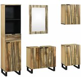  Set namještaja za kupaonicu Zidne 5 pcs Smeđa Konstruirano drvo | shoptok.hr