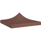 vidaXL Streha za vrtni šotor 3x3 m rjava 270 g/m², (20580655) | Shoptok.si