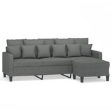  Trosjed s tabureom tamnosivi 180 cm od tkanine | shoptok.hr