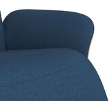  Naslonjač od tkanine s osloncem za noge plavi | shoptok.hr