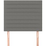  Uzglavlje tamno sivo 80x5x118/128 cm tkanina | Eponuda.com