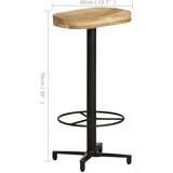  Barski stolci 2 kom 76 cm od masivnog drva manga | Eponuda.com