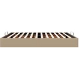 vidaXL Okvir kreveta bez madraca cappuccina 160x200 cm od umjetne kože | shoptok.hr