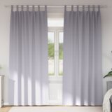 vidaXL Zavjese sa zavjesama 2 pcs Metalna siva 260 x 140 cm Poliester | shoptok.hr