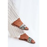 Boto Flat Ladies Sandals With Decorative Buckle Multicolor Clariola | Shoptok.si