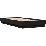 vidaXL Posteljni okvir z LED lučkami črn 75x190 cm | Shoptok.si
